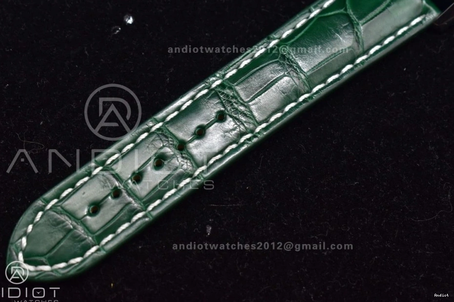 Edition  41mm Navitimer 1:1 Dial Leather Green Best TF A2824 on 0425